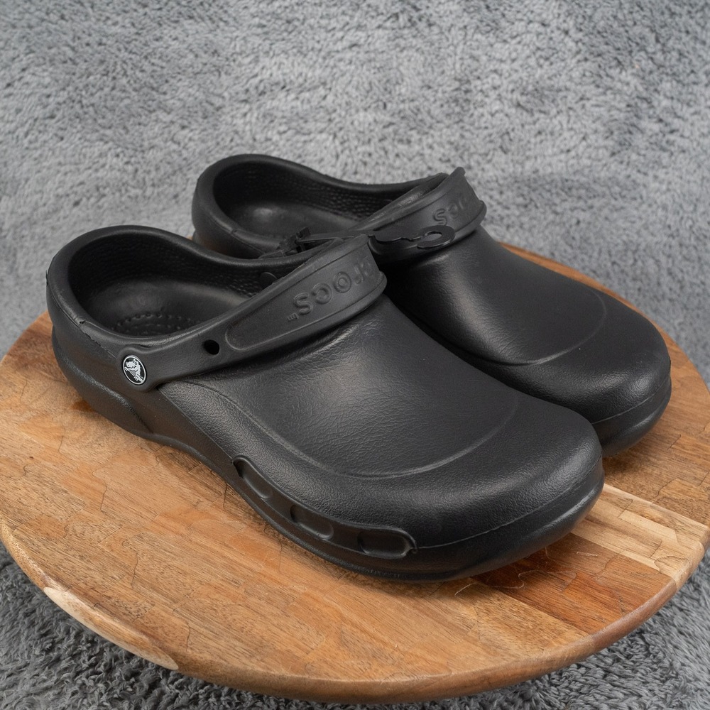 Crocs BISTRO CLOG Black MPN 10075 Unisex Mens 11 Chef